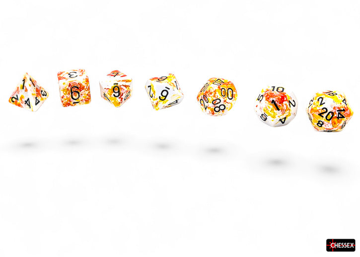 Brush Polyhedral Sunrise/black 7-Die Set