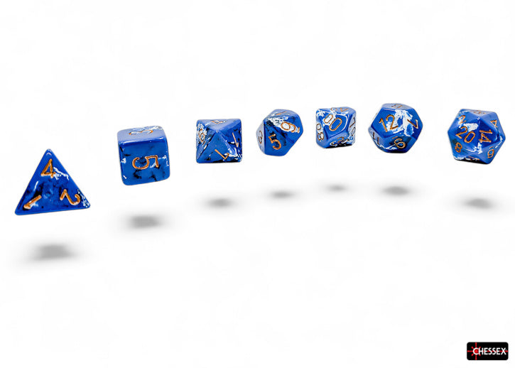 Brush Polyhedral Wavebreak/gold 7-Die Set