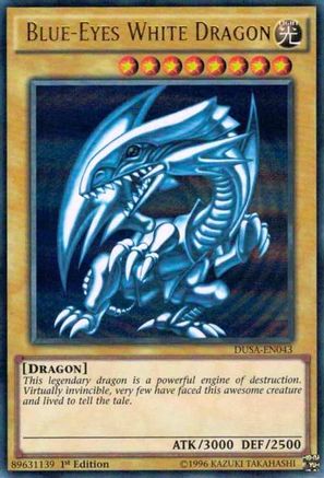 Blue-Eyes White Dragon (DUSA-EN043) - Duelist Saga 1st Edition