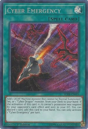 Cyber Emergency (BLRR-EN016) - Battles of Legend: Relentless Revenge 1st Edition