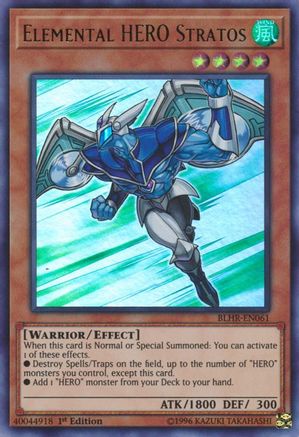 Elemental HERO Stratos (BLHR-EN061) - Battles of Legend: Hero's Revenge 1st Edition