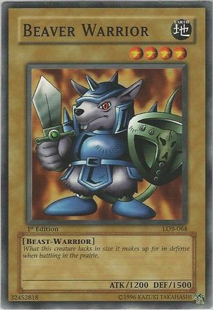 Beaver Warrior (LOB-064) - The Legend of Blue Eyes White Dragon Unlimited