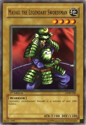 Masaki the Legendary Swordsman (LOB-038) - The Legend of Blue Eyes White Dragon Unlimited