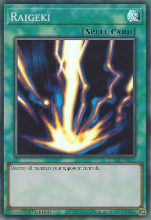 Raigeki (SDCH-EN021) - Structure Deck: Spirit Charmers 1st Edition