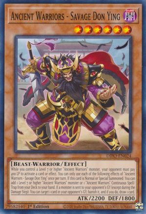 Ancient Warriors - Savage Don Ying (DIFO-EN024) - Dimension Force 1st Edition