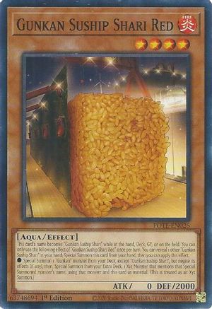 Gunkan Suship Shari Red (POTE-EN026) - Power of the Elements Unlimited