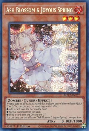 Ash Blossom & Joyous Spring (MP22-EN257) - 2022 Tin of the Pharaoh's Gods 1st Edition