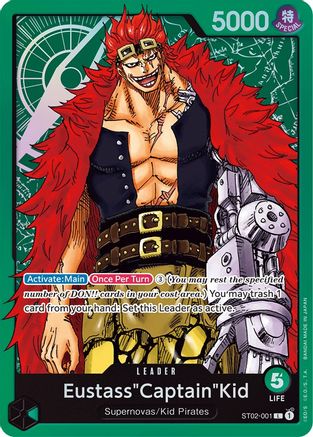 Eustass"Captain"Kid (001) (ST02-001) - Starter Deck 2: Worst Generation