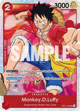 Monkey.D.Luffy (024) (OP01-024) - Romance Dawn