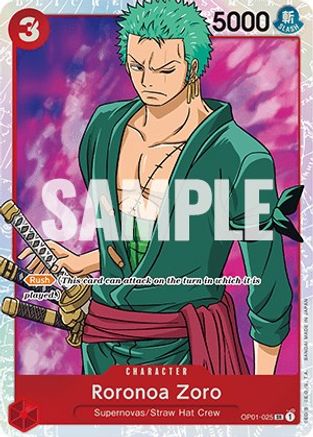 Roronoa Zoro (025) (OP01-025) - Romance Dawn