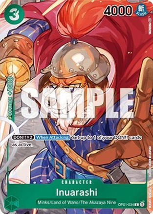 Inuarashi (Box Topper) (OP01-034) - Romance Dawn