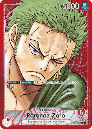 Roronoa Zoro (001) (Parallel) (OP01-001) - Romance Dawn