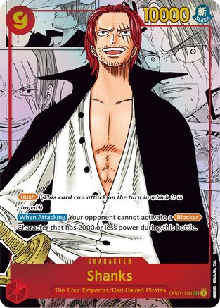 Shanks (Parallel) (Manga) (Alternate Art) (OP01-120) - Romance Dawn