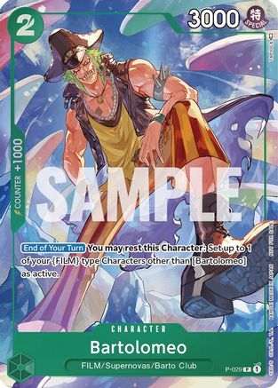 Bartolomeo (Event Pack Vol. 1) (P-029) - One Piece Promotion Cards