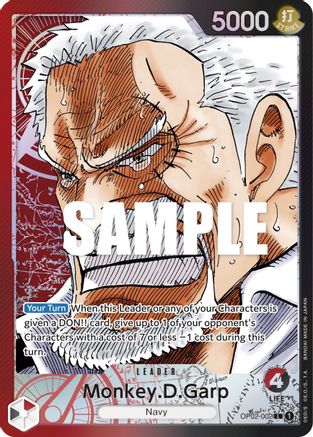 Monkey.D.Garp (002) (Alternate Art) (OP02-002) - Paramount War