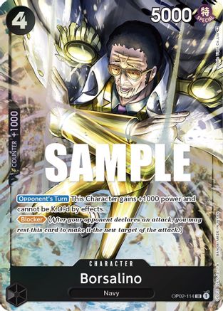 Borsalino (Alternate Art) (OP02-114) - Paramount War