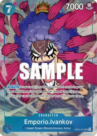 Emporio.Ivankov (051) (Alternate Art) (OP02-051) - Paramount War