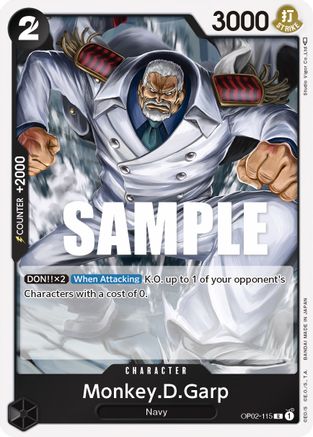 Monkey.D.Garp (115) (OP02-115) - Paramount War