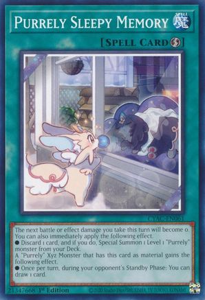 Purrely Sleepy Memory (CYAC-EN061) - Cyberstorm Access 1st Edition