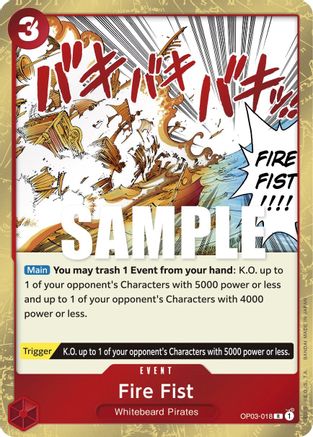 Fire Fist (OP03-018) - Pillars of Strength