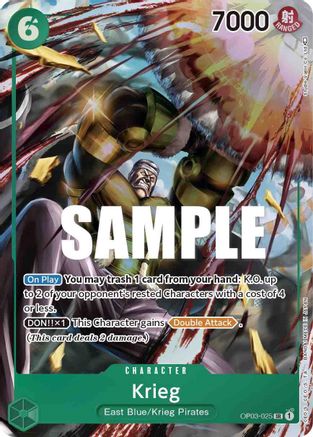 Krieg (Alternate Art) (OP03-025) - Pillars of Strength