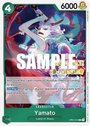 Yamato (Judge) (OP02-042) - One Piece Promotion Cards