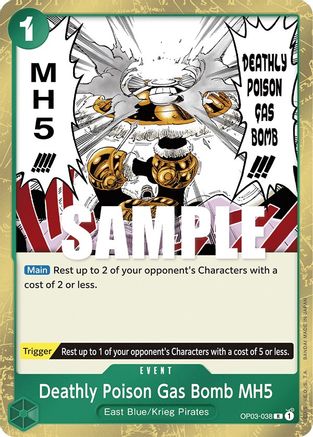 Deathly Poison Gas Bomb MH5 (OP03-038) - Pillars of Strength