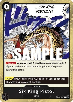 Six King Pistol (OP03-097) - Pillars of Strength