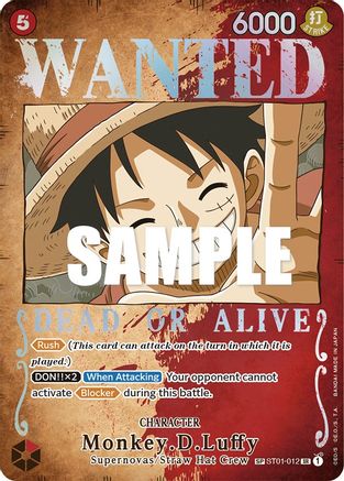 Monkey.D.Luffy (Wanted Poster) (ST01-012) - Pillars of Strength