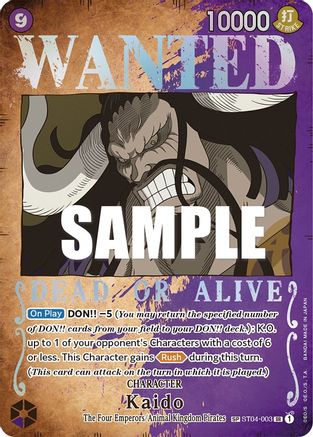 Kaido (Wanted Poster) (ST04-003) - Pillars of Strength