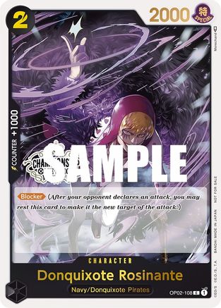 Donquixote Rosinante (Store Championship Participation Pack) (OP02-108) - One Piece Promotion Cards