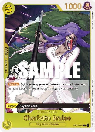 Charlotte Brulee (Store Championship Participation Pack) (ST07-007) - One Piece Promotion Cards