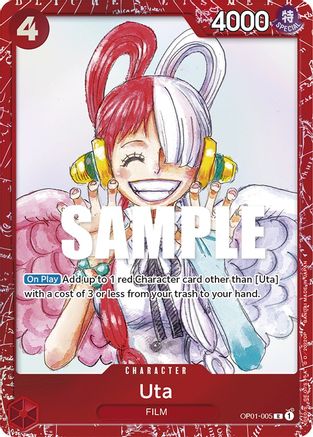Uta (Premium Card Collection -ONE PIECE FILM RED Edition-) (OP01-005) - One Piece Promotion Cards