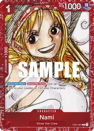 Nami (Premium Card Collection -ONE PIECE FILM RED Edition-) (ST01-007) - One Piece Promotion Cards