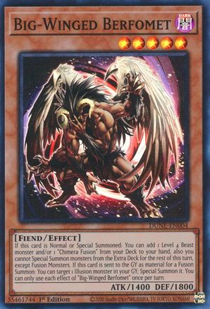 Big-Winged Berfomet (DUNE-EN004) - Duelist Nexus 1st Edition