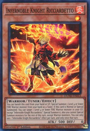 Infernoble Knight Ricciardetto (DUNE-EN013) - Duelist Nexus 1st Edition