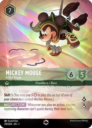 Mickey Mouse - Artful Rogue (Enchanted) (210/204) Holofoil - The First Chapter