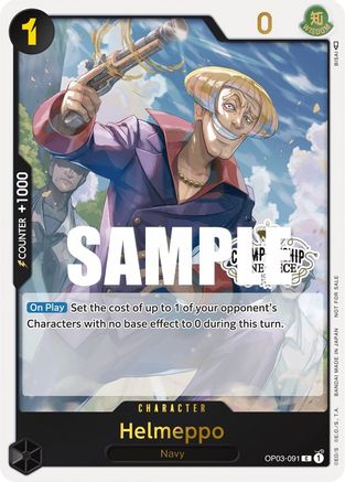 Helmeppo (Store Championship Participation Pack Vol. 2) (OP03-091) - One Piece Promotion Cards
