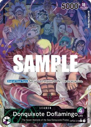 Donquixote Doflamingo (019) (Alternate Art) (OP04-019) - Kingdoms of Intrigue