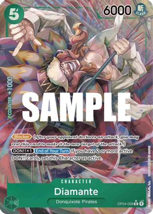Diamante (Alternate Art) (OP04-028) - Kingdoms of Intrigue