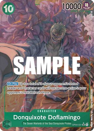 Donquixote Doflamingo (031) (Alternate Art) (OP04-031) - Kingdoms of Intrigue