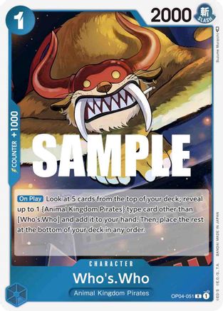 Who's.Who (OP04-051) - Kingdoms of Intrigue