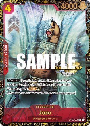 Jozu (Championship 2023) (OP02-008) - One Piece Promotion Cards