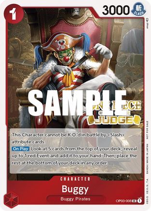 Buggy (Judge Pack Vol. 2) (OP03-008) - One Piece Promotion Cards