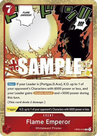 Flame Emperor (Judge Pack Vol. 2) (OP03-016) - One Piece Promotion Cards