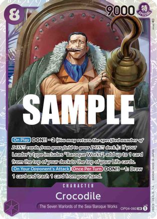 Crocodile (060) (OP04-060) - Kingdoms of Intrigue