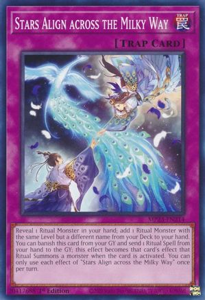 Stars Align across the Milky Way (MP23-EN214) - 25th Anniversary Tin: Dueling Heroes Mega Pack 1st Edition
