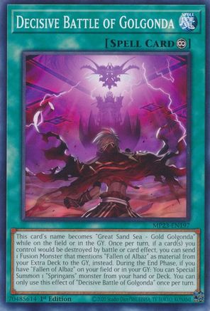 Decisive Battle of Golgonda (MP23-EN197) - 25th Anniversary Tin: Dueling Heroes Mega Pack 1st Edition