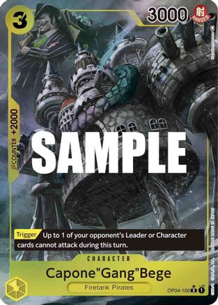 Capone"Gang"Bege (Alternate Art) (OP04-100) - Kingdoms of Intrigue
