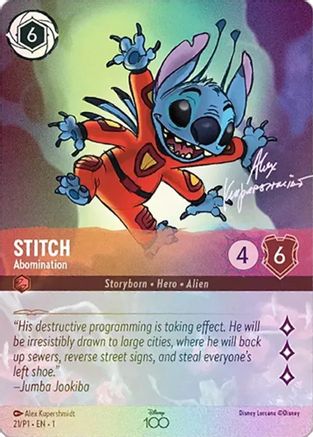 Stitch - Abomination (Alternate Art) (21) Holofoil - Disney100 Promos